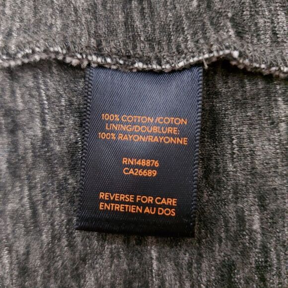 Good Man Quilted Jacket Mens Large Heathered Gray Snap Mock Neck Cotton Casual - Picture 10 of 12